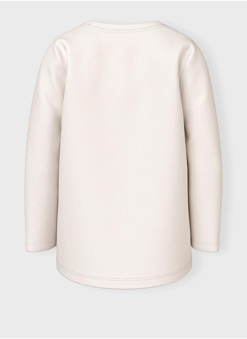 NAME IT - Kids Star Print Crew Neck T-Shirt - Image 1