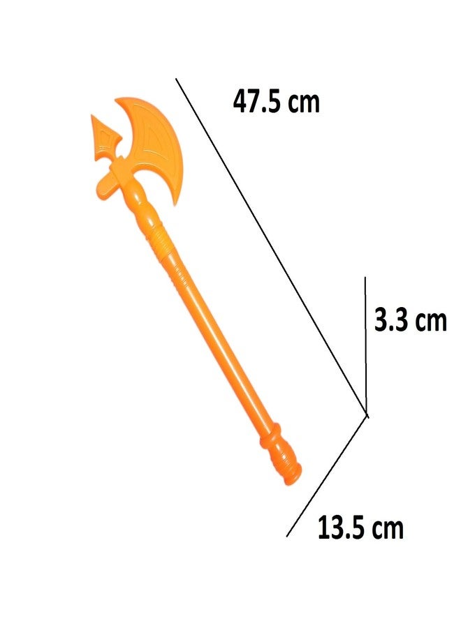 Trishul Farsa | Trident Axe Toy Set By Vijigisha | Introduction to Ancient Weapons and Tools (Orange) - Image 3