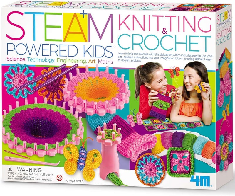 4M STEAM Powered Kids - Knitting & Crochet - Image 1