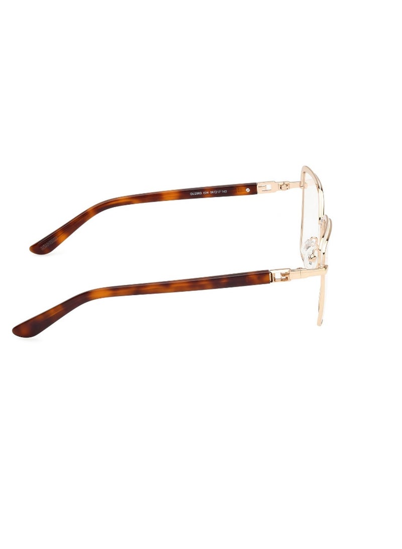 GUESS Women's Asymmetrical Shape Eyeglass Frames - GU298302456 - Lens Size: 56 Mm - White - Image 4