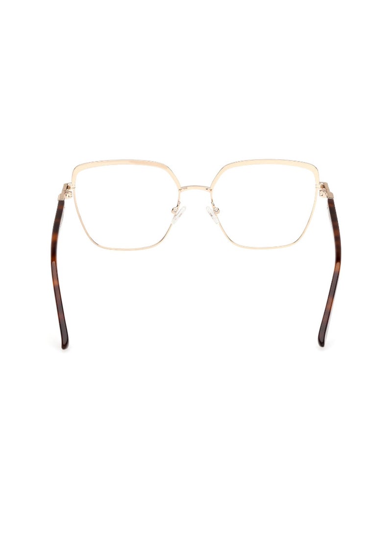 GUESS Women's Asymmetrical Shape Eyeglass Frames - GU298302456 - Lens Size: 56 Mm - White - Image 3