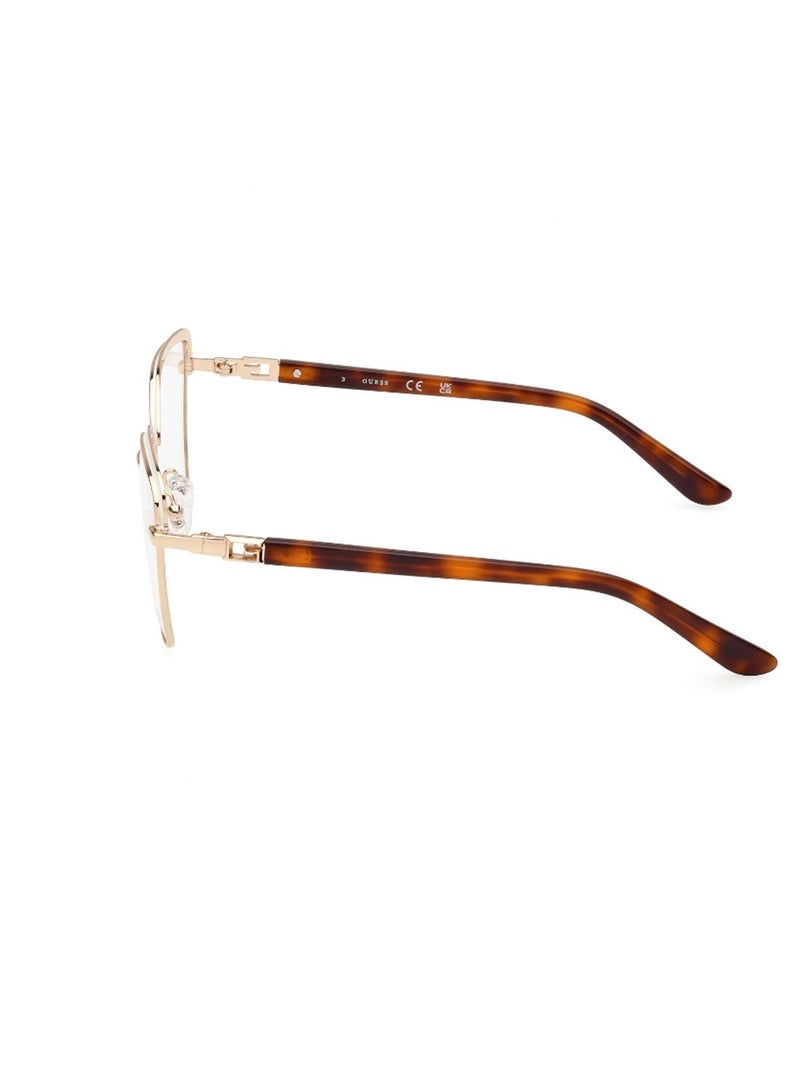 GUESS Women's Asymmetrical Shape Eyeglass Frames - GU298302456 - Lens Size: 56 Mm - White - Image 2