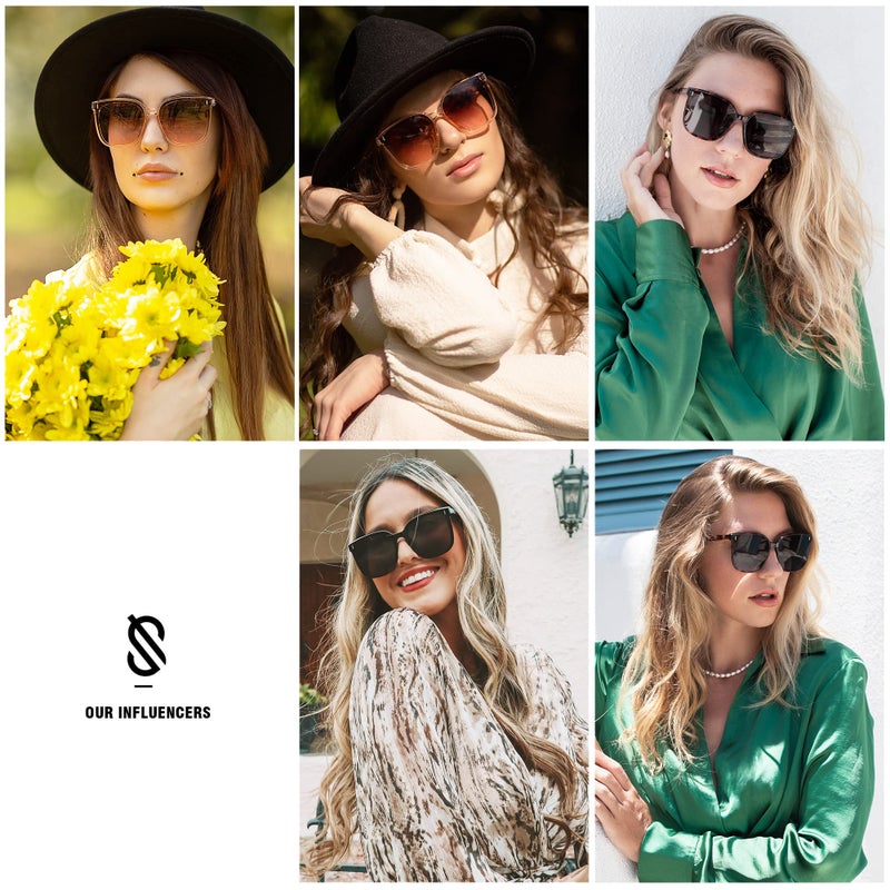 SOJOS Sunglasses for Women Men Vintage Style Shades SJ2157,Clear/Brown - Image 3