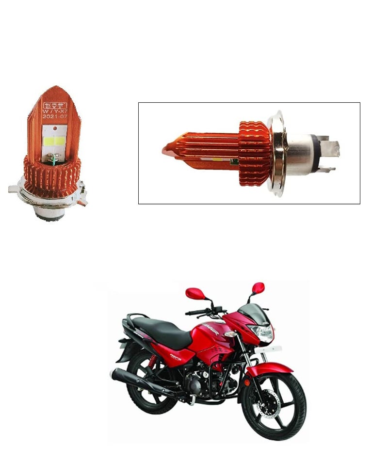 PRIKNIK Led Headlight Bulb 30W Two Color White/Yellow Light H4 Lamp Compatible With H-ero Glamour Fi - Image 3