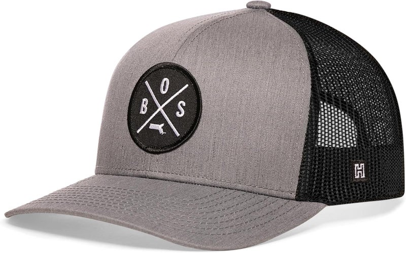 Haka State City Trucker Hat for Men & Women, Adjustable Baseball Hat, Mesh Snapback, Sturdy Outdoor Black Golf Hat - Image 2