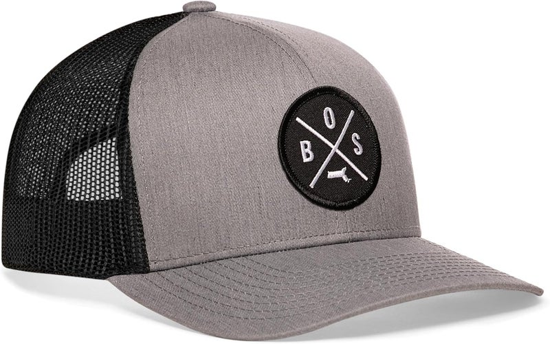 Haka State City Trucker Hat for Men & Women, Adjustable Baseball Hat, Mesh Snapback, Sturdy Outdoor Black Golf Hat - Image 1