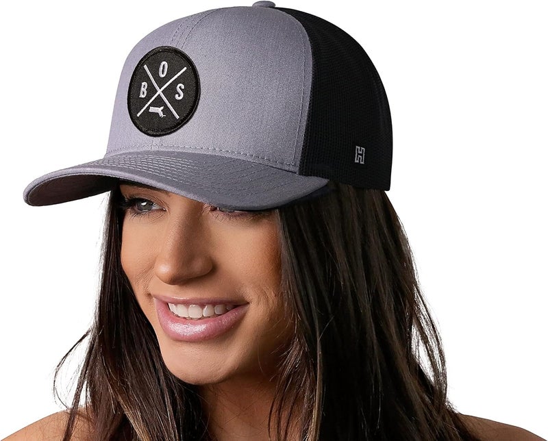 Haka State City Trucker Hat for Men & Women, Adjustable Baseball Hat, Mesh Snapback, Sturdy Outdoor Black Golf Hat - Image 4