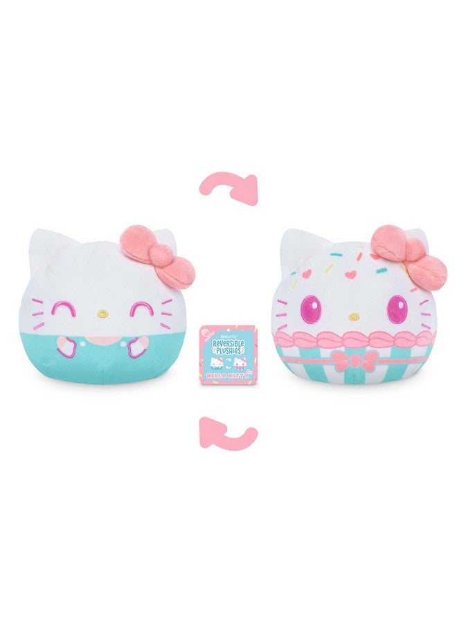 Teeturtle Hello Kitty Reversible 4" Cupcake Scented Plushie - Cute Kawaii Sanrio Soft Stuffed Animal - Smells Like Cake! - Image 3
