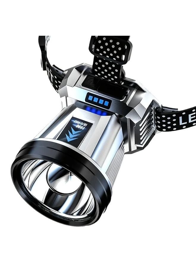1pc Super Bright LED Rechargeable Headlight High Power Flashlight Fishing Lamp - Image 1