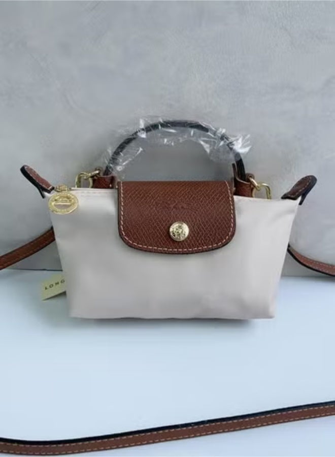 لونج شامب Longchamp Le Pliage حزام الكتف الصغيرة النسائية الكلاسيكية الموضة متعددة الاستخدامات ميني حقيبة ماكياج، حقيبة اليد، حقيبة الكتف، حزام الكتف - Image 4