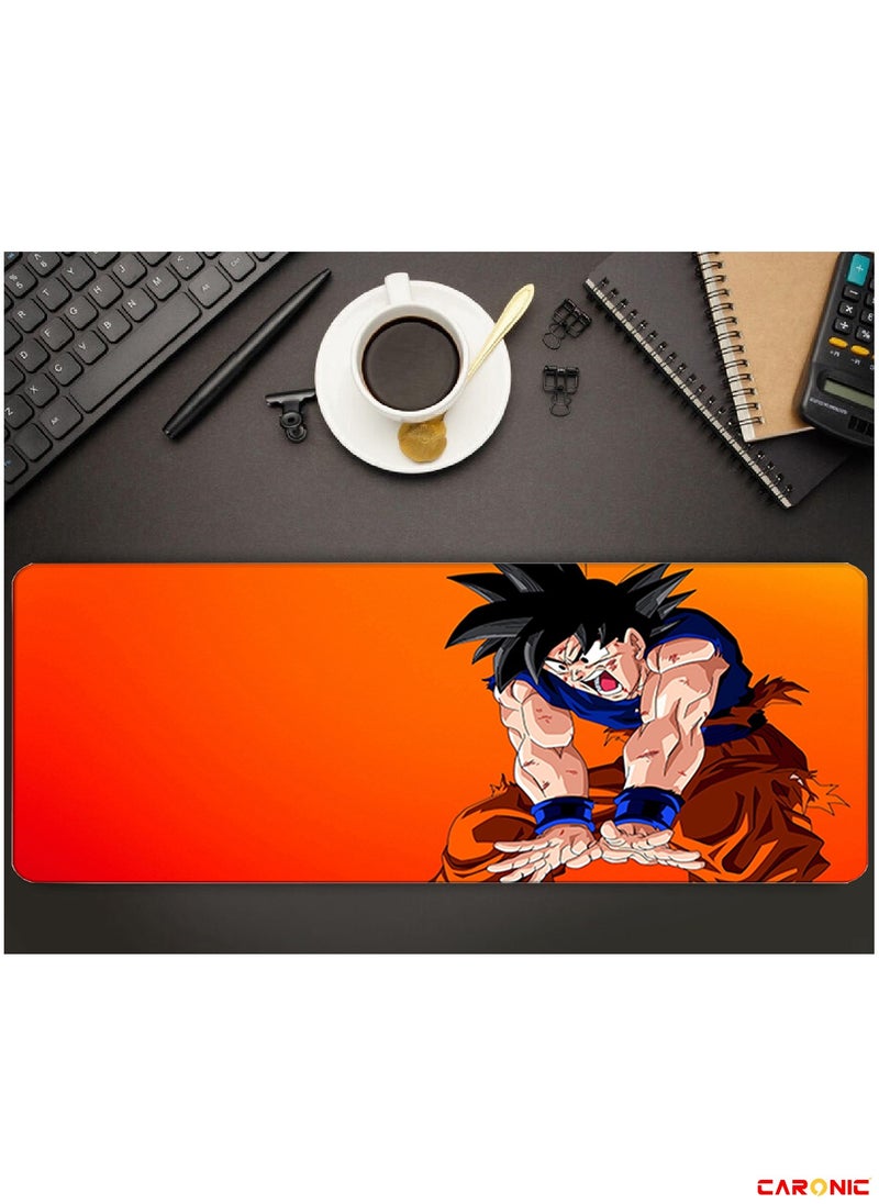Large Gaming Mouse Pad with Superior Micro Weave Cloth Extended Desk Mousepad with Stitched Edges Non-Slip Base Water Resist Keyboard Pad For Gamer And Office Home DBZ 77