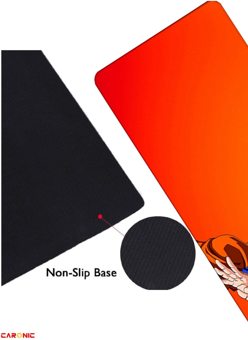 Large Gaming Mouse Pad with Superior Micro Weave Cloth Extended Desk Mousepad with Stitched Edges Non-Slip Base Water Resist Keyboard Pad For Gamer And Office Home DBZ 77