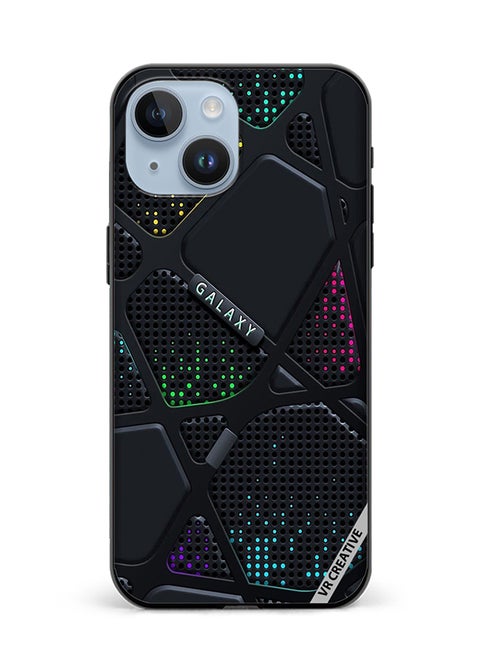 Protective Case Cover For Apple iPhone 15 Plus Galaxy Design Multicolour