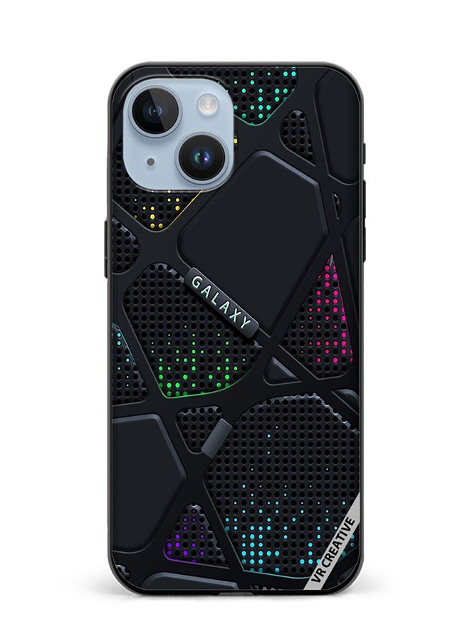 VR CREATIVE - Protective Case Cover For Apple iPhone 15 Plus Galaxy Design Multicolour - Image 1