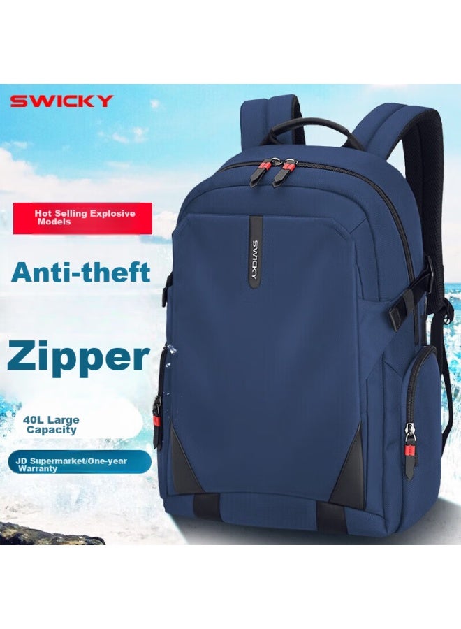 Swicky Backpack, Large Capacity, Men's Outdoor Backpack, Casual Business Travel Laptop Bag, Upgraded Anti-theft Desig - Image 1
