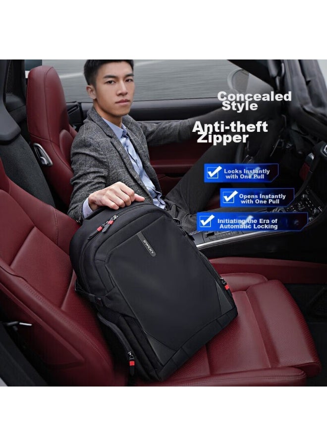 Swicky Backpack, Large Capacity, Men's Outdoor Backpack, Casual Business Travel Laptop Bag, Upgraded Anti-theft Desig - Image 5