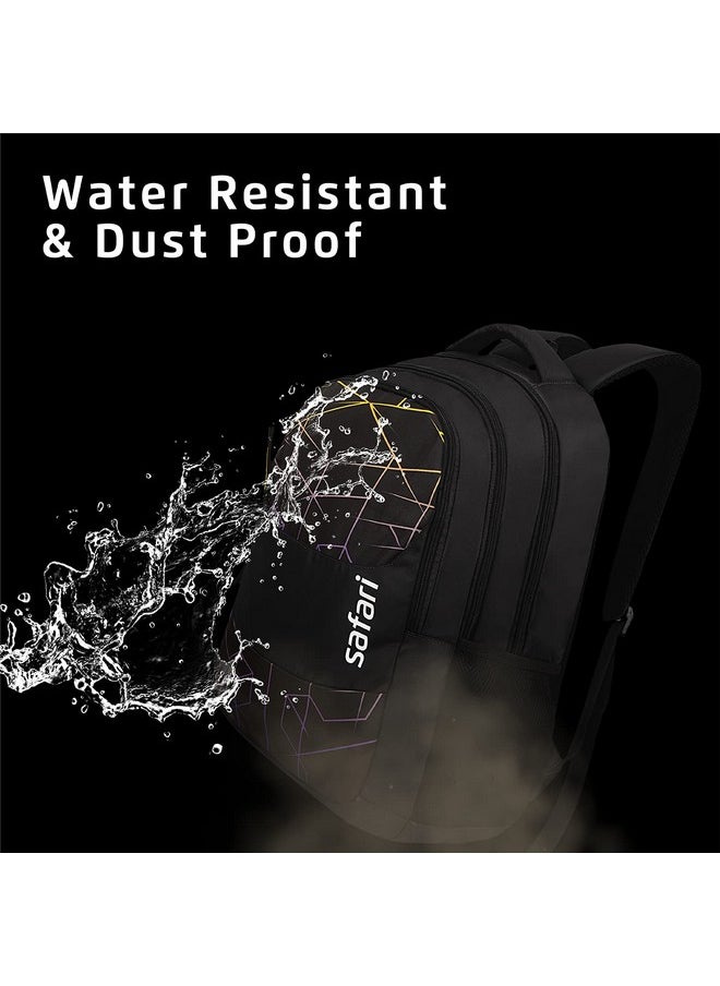 Safari Safari Hitech Large Size 35 Ltrs Water Resistant Standard Backpack - Black  - Image 4