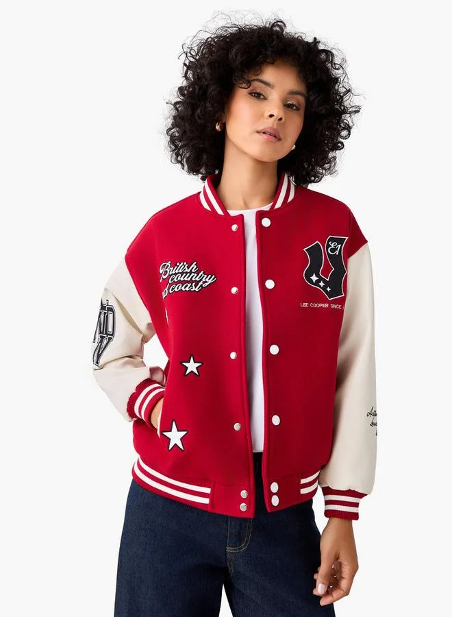 Lee Cooper  Lee Cooper Embroidered Bomber Jacket for Women | Best Price UAE
