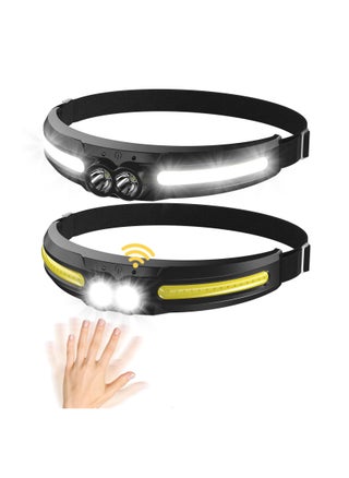 Rechargeable LED Headlamp - 300° Wide Beam Head Lamp, 750 Lumen 14 Modes Head Lights, 84H Standby Energy - Camping Accessories Gear, Waterproof Sensor Flashlight for Running Camping Fishing - pzsku/Z192D21FF79A4A9D9ED5AZ/45/_/1712766516/5d149eb4-90bb-4e56-97dd-27755453203e