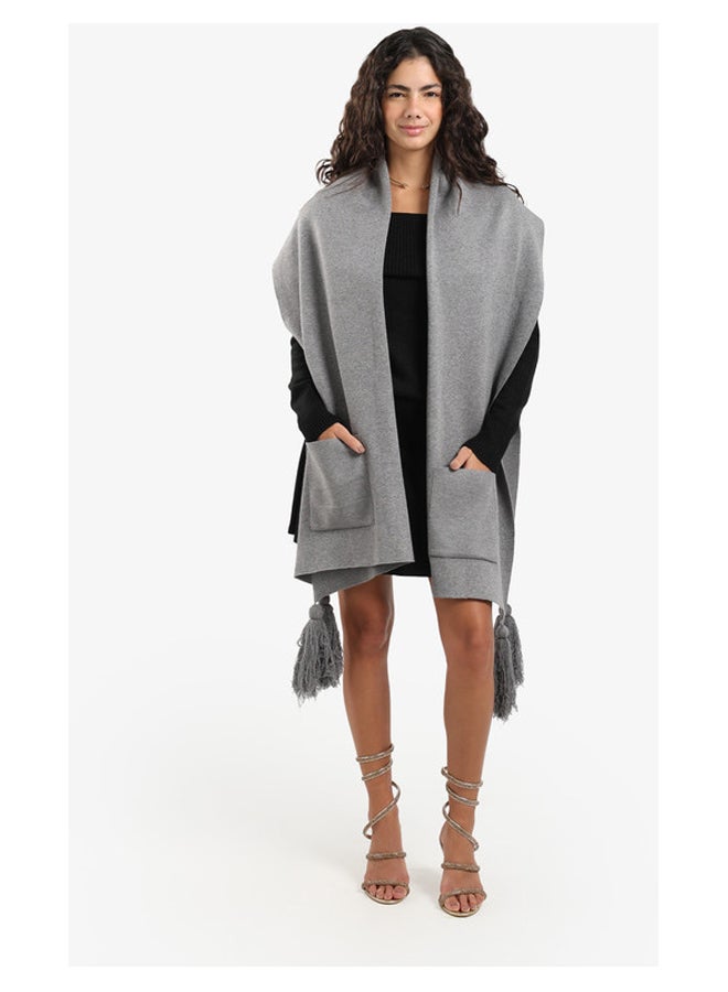 Carina Essential Knitted Poncho - Image 1