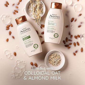 Aveeno شامبو أفينو لتهدئة فروة الرأس بمزيج حليب الشوفان للترطيب اليومي والتغذية الخفيفة خالي من الكبريتات بدون ألوان أو بارابين 12 أونصة سائلة - Image 5