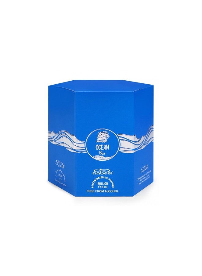 نبيل عبوة من 6 عطور زيتية مركزة من نبيل أوشن بلو 6 مل - Image 3