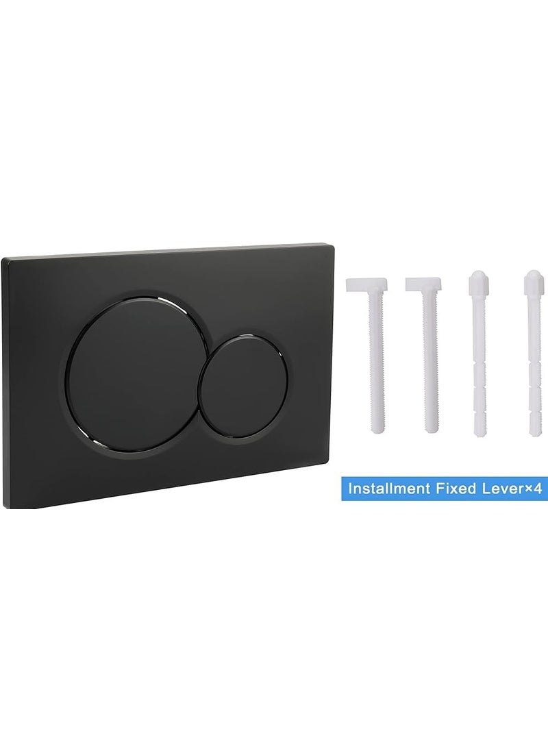 Bherunath - Bherunath Matt Black Concealed Flush Tank 80mm Thick Dual Flush Concealed CisternMatt Black Only Matt Black Concealed Cistern And Push Plate - Image 1