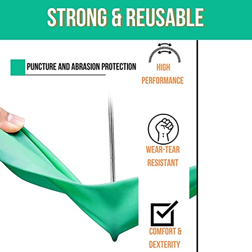 Amzgear Reusable Rubber Gloves for Washing Utensils - 12 Inches Long (Large, 1 Pair) - Ideal for Dishwashing, Gardening, and Hand Cleaning - Image 2