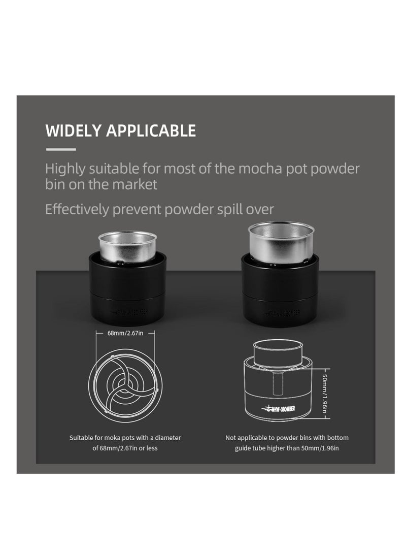 Excefore Moka Pot Powder Distributor, Coffee Distributor, Coffee Stirrer, 3-6 Cups Universal Moka Coffee Dosing Funnel, Coffee Residual Powder Collection Pot Accessories - Image 5