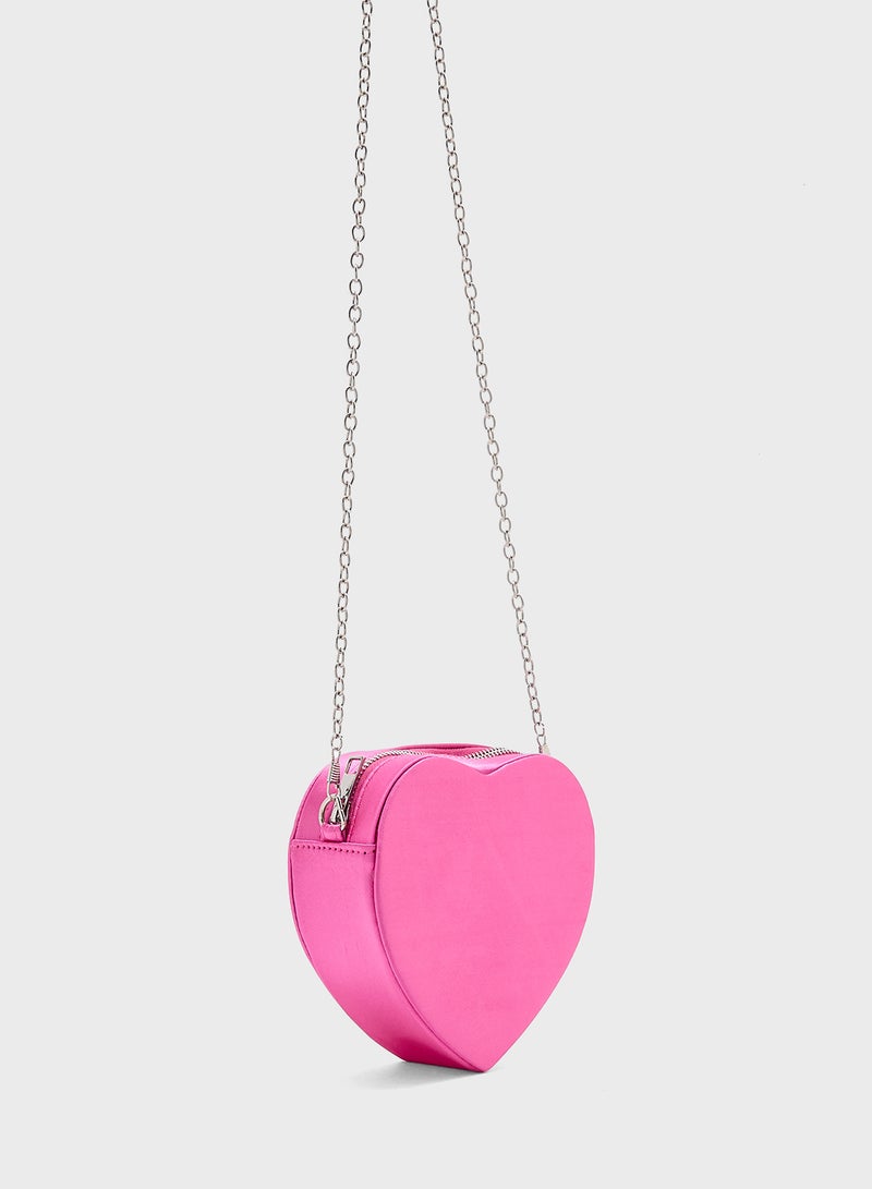 Ginger Heart Diamante Clutch Bag  - Image 3