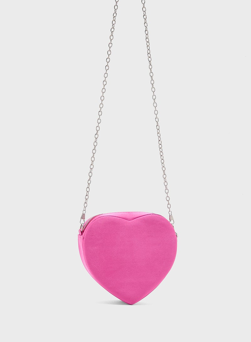 Ginger Heart Diamante Clutch Bag  - Image 2