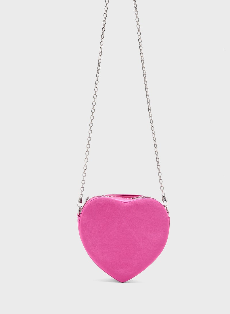 Ginger Heart Diamante Clutch Bag  - Image 1