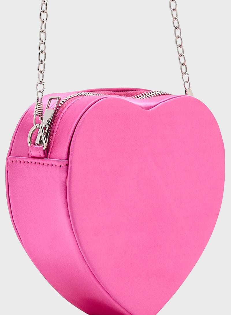 Ginger Heart Diamante Clutch Bag  - Image 4
