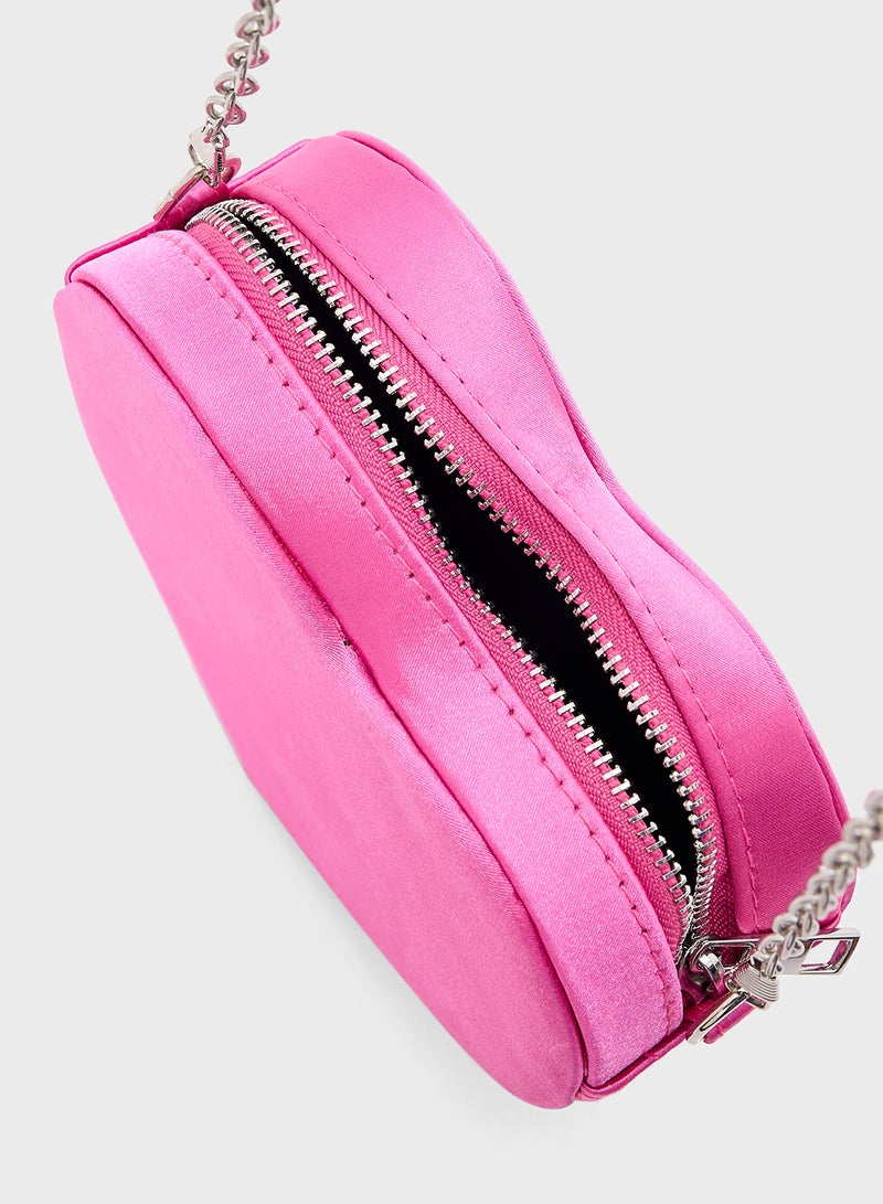 Ginger Heart Diamante Clutch Bag  - Image 5