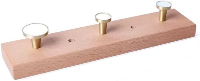 خطافات معاطف خشبية صغيرة مثبتة على الحائط لغرفة المعيشة والممر والرواق والباب - Image 2