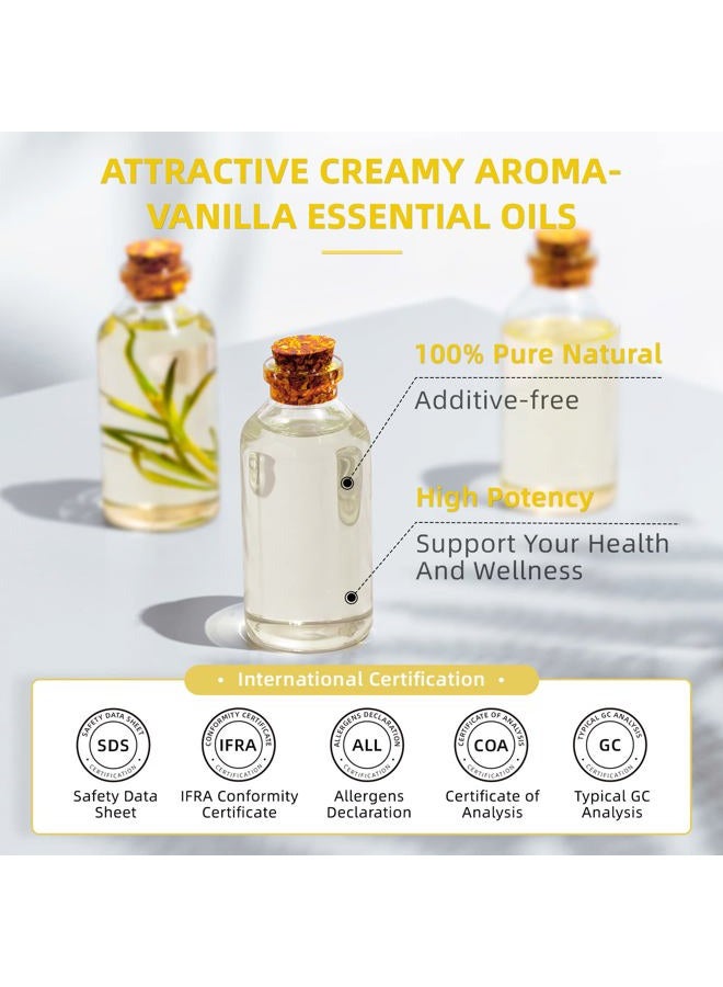 HIQILI 16 Ounces Vanilla Essential Oil, Strong Fragrance for Body Lotion, Candle Making, Soap, Aromatherapy-16 Fl Oz  - Image 4