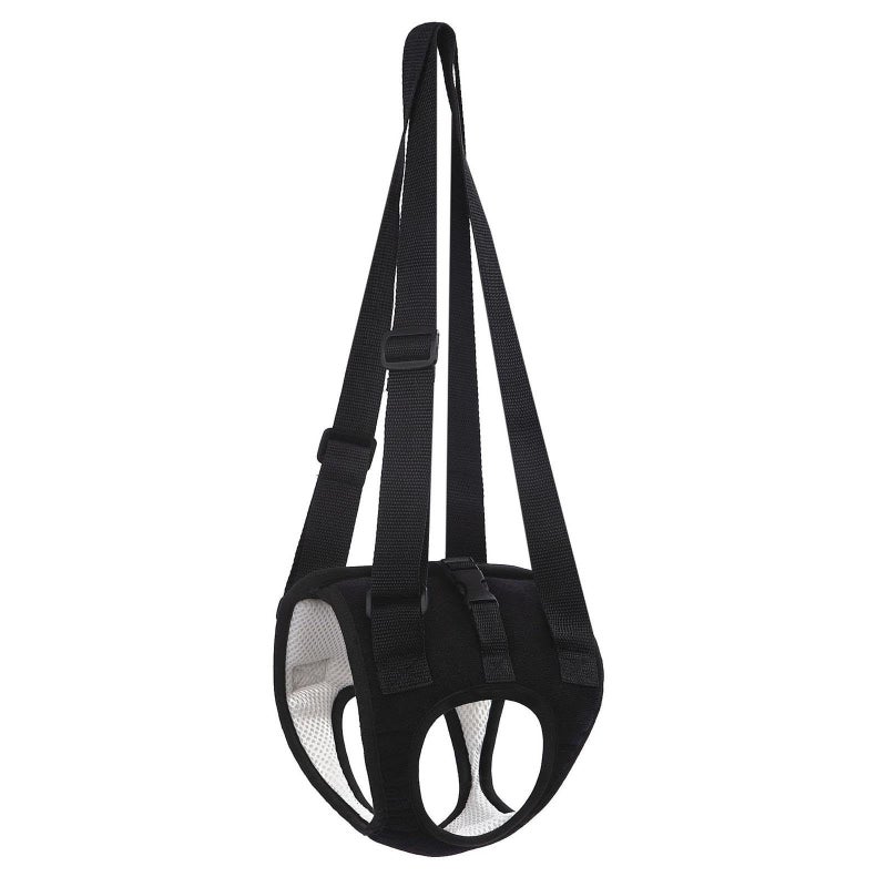 Dog Lift Harness Adjustable Dog Support Harness Large Dog Walking Auxiliary Belt Elderly Dogs Recovery Aid Joint Injuries Black Size L - Image 1