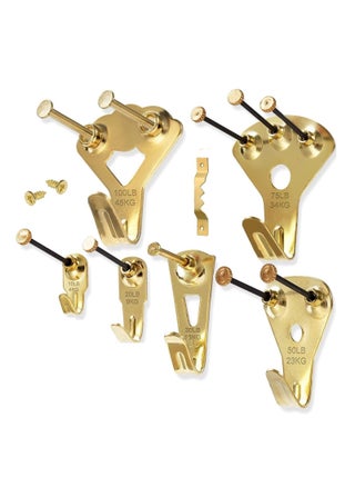 Picture Hanging Kit, 130pcs Picture Hangers with Nails That Withhold 10-100lb, Assorted Picture Hanging Hooks with Sawtooth Hangers for Wall Painting Mirror Clock - pzsku/Z192D9FBE60AFFE6B988AZ/45/_/1730270470/02fefd17-a0ae-4909-b53d-ec13c65c0caa