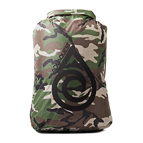 AquaQuest Rogue Dry Bags - 100% Waterproof - 100 L, Woodland Camo - Image 1