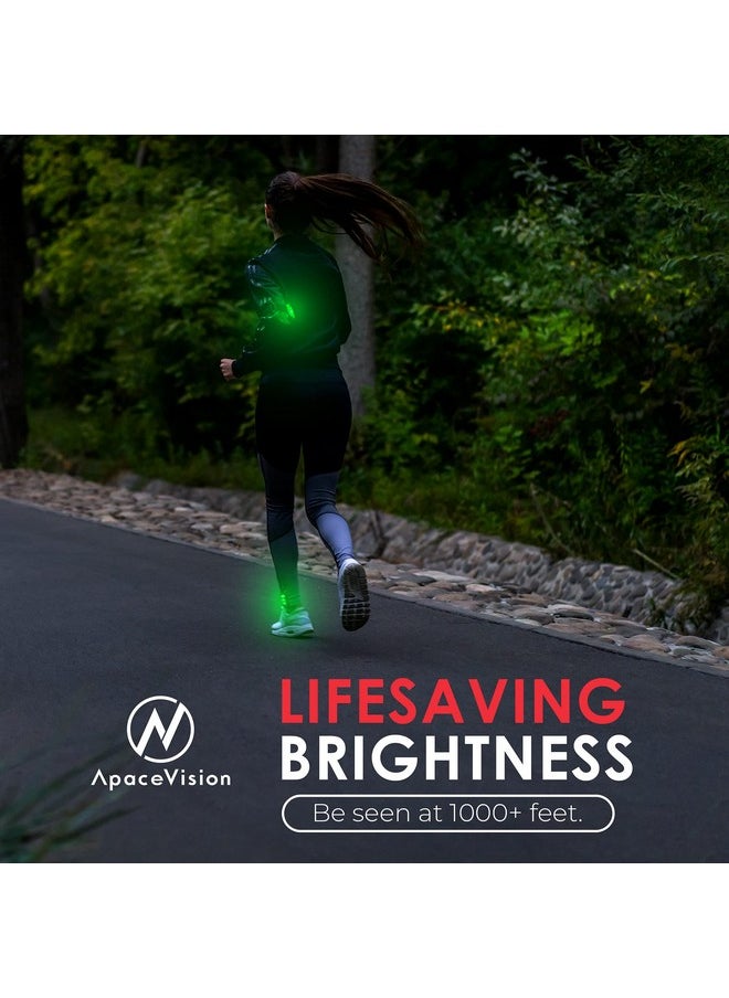 أبيس فيجن مصباح أمان LED (عبوة من قطعتين) - مصابيح ستروب/تشغيل قابلة للتثبيت للعدائين والكلاب والدراجات والمشي والقوارب والكاياك وعربات الأطفال والمزيد - ملحقات عالية الوضوح لمعداتك العاكسة والدراجة  - Image 3