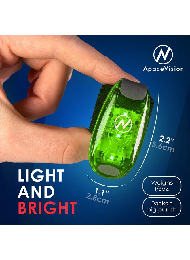 أبيس فيجن مصباح أمان LED (عبوة من قطعتين) - مصابيح ستروب/تشغيل قابلة للتثبيت للعدائين والكلاب والدراجات والمشي والقوارب والكاياك وعربات الأطفال والمزيد - ملحقات عالية الوضوح لمعداتك العاكسة والدراجة  - Image 4