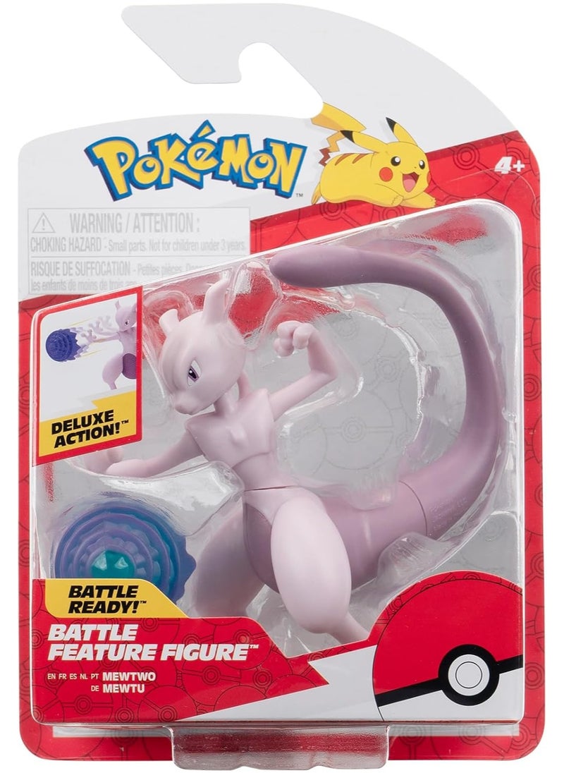 Pokemon Pokemon Battle Feature - Mewtwo Action Figure  - Image 5