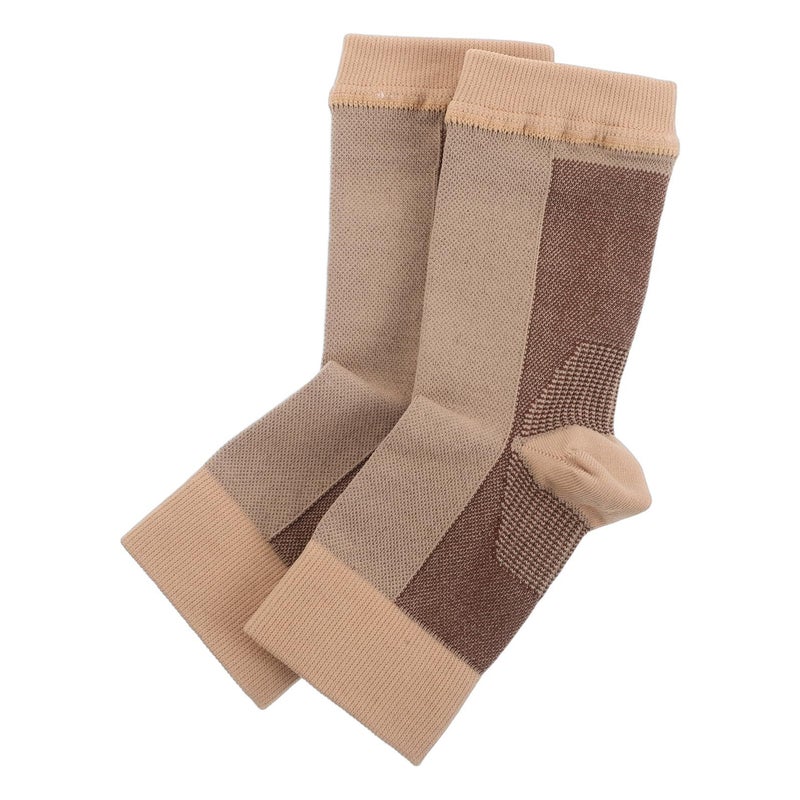 Luxshiny Ankle Compression Sleeve for Sprained Ankle Arch Support M Fitness Hiking 1 Pair - Image 2