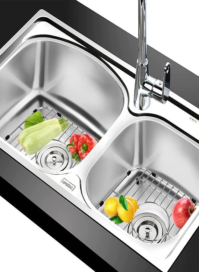 Orgneas Sink Protectors for Kitchen Sink, Single Bowl Sink Bottom Grid 12.5"x16"x1.25", 304 Premium Stainless Steel Grid Insert Sink Grate Drying Rack Centered Drain, 1 Pack - Image 3