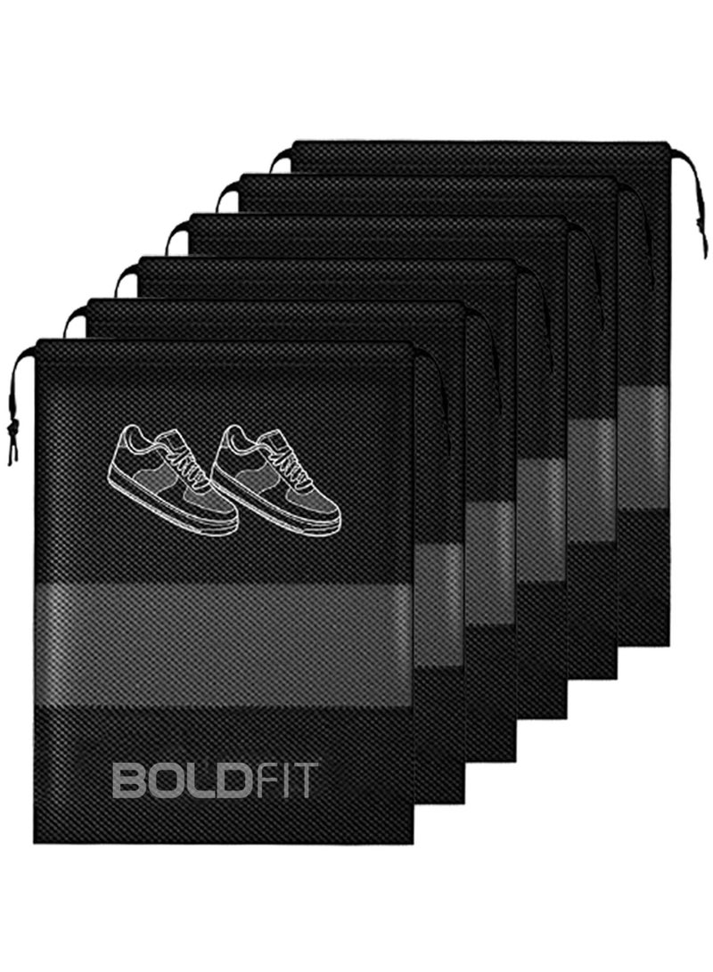 BOLDFIT Boldfit Shoe Bag for Travel & Storage Travel Organizer for Women & Men Travel Accessories Shoe Organizer Shoe Bags Pouches Travel Shoe Cover for Travelling Travel Essentials  - Image 1