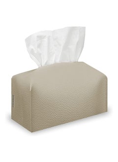 LeArt Leather Tissue Box Cover – Home Decorations for Living Room, Bedroom and Office | Car Tissue Holder | Tissue Holder | Tissue Box Holder for Car | Tissue Box Cover for Car (Camel)  - Image 1
