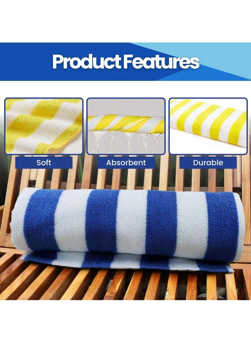 Home Smart Home Smart Beach Towel Soft Quick Drying Set of 2 Towels Perfect for the Beach, Pool, and Summer Adventures  - Image 3