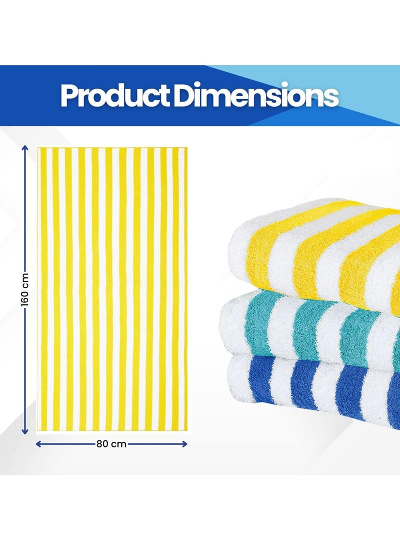 Home Smart Home Smart Beach Towel Soft Quick Drying Set of 2 Towels Perfect for the Beach, Pool, and Summer Adventures  - Image 2