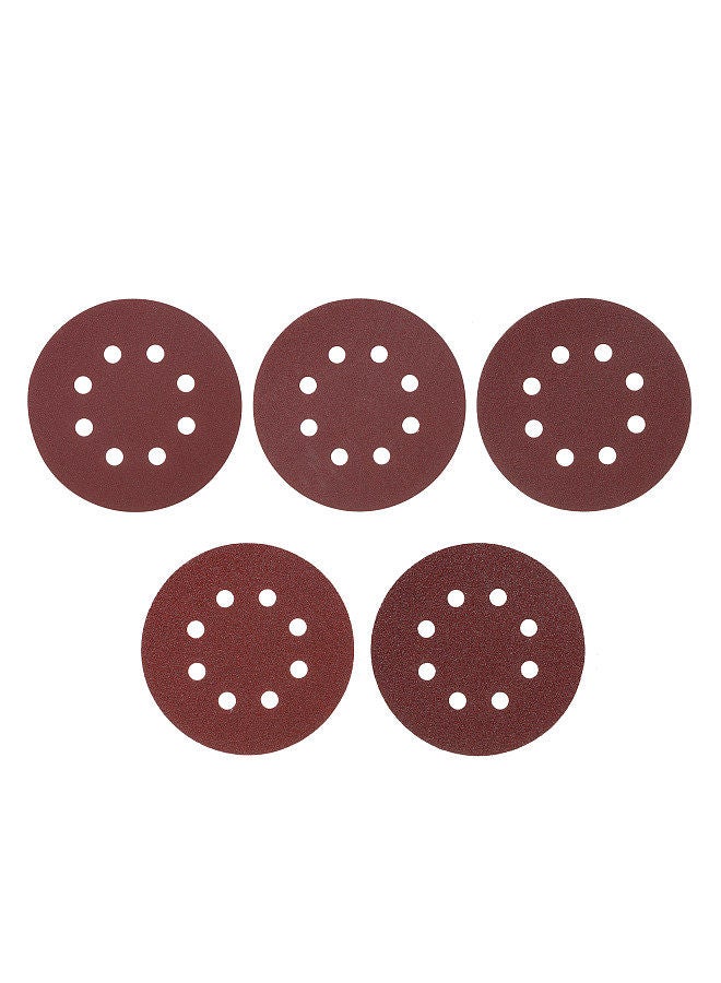 50Pcs Sanding Discs 5 Inch  125mm 8 Holes 220/180/120/80/60 Grit Sandpaper for Random Orbital Sander  - Image 4