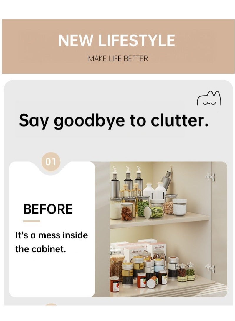 بيوينتي أخرج منظّم رفوف درج الخزانات - Image 3